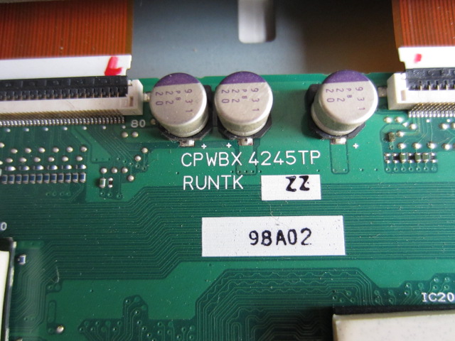 Original Sharp T-Con-Karte CPWBX RUNTK 4245TP ZZ-Logikplatine